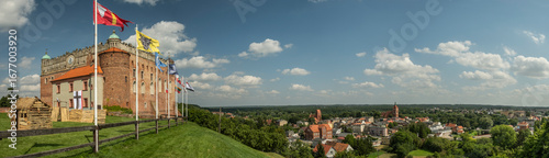 A panorama over Golub Dobrzyń from a calstle hill. 