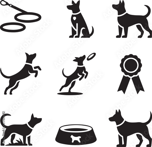Dog Icons and Pet Supplies