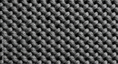 Wallpaper Mural Closeup dark gray knitted fabric texture Torontodigital.ca