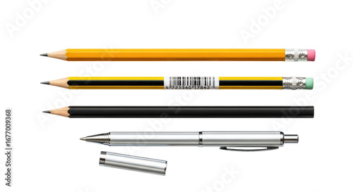 Isolated Pens and Pencils