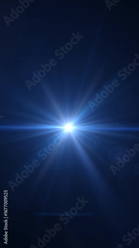Optical lens flare effect on black backgound