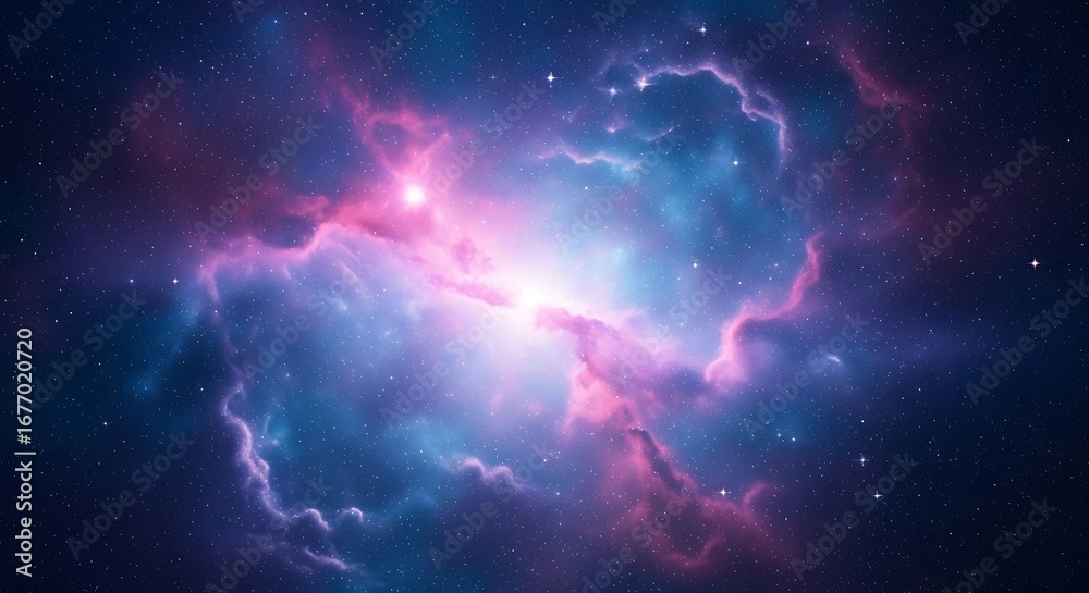 Obraz premium Cosmic Nebulae in Deep Space.