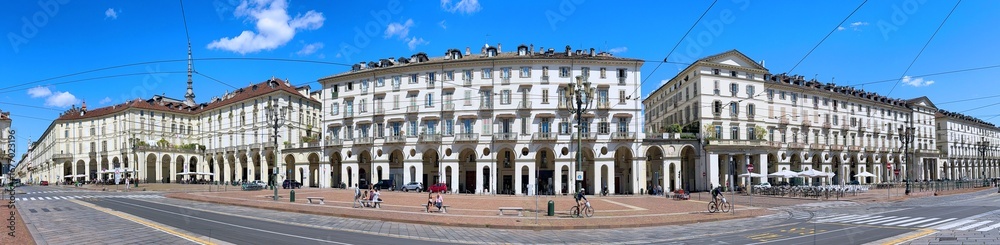Fototapeta premium historical buildings in turin italy