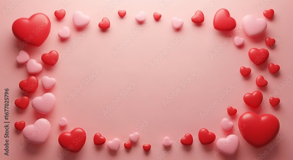 Obraz premium Heart Frame Background.