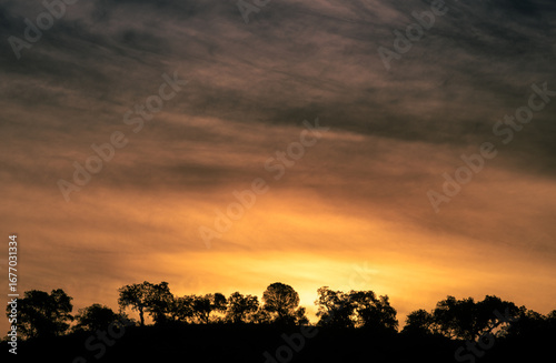 nascer do sol na pradaria