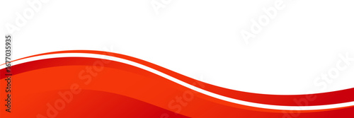 Abstract vector design featuring dynamic red and orange waves flowing across a white background, creating a bold, energetic, and modern visual layout.