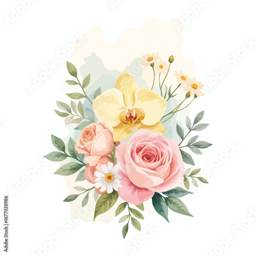 Beautiful seamless floral water color pattern Set
 Art & Illustration