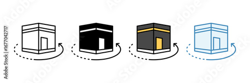 Tawaf  Icon Set Multiple Style Collection