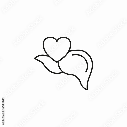 liver heart health icon sign vector