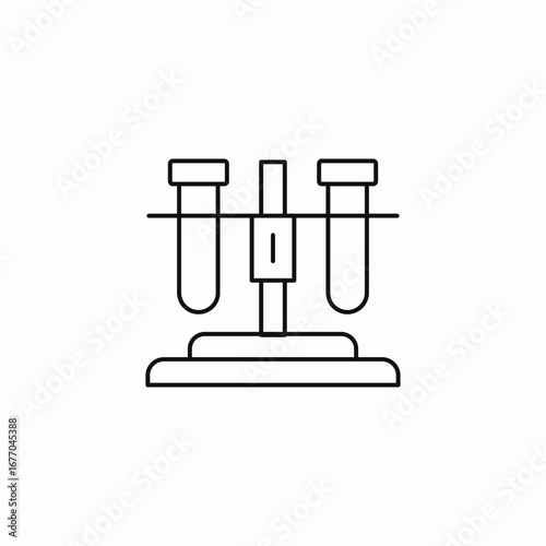 test tubes rack icon sign vector