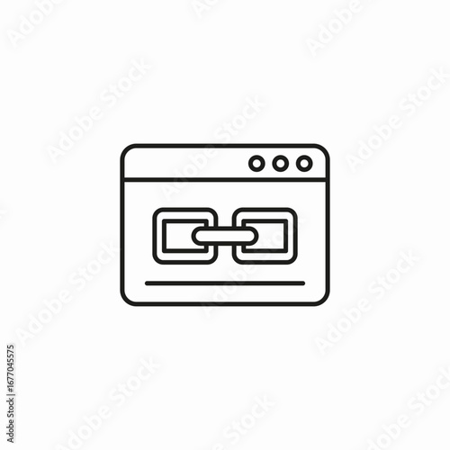 website link symbol icon sign vector