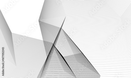 abstract architecture vector 3d background
