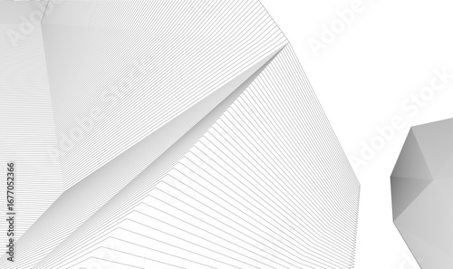 abstract architecture vector 3d background
