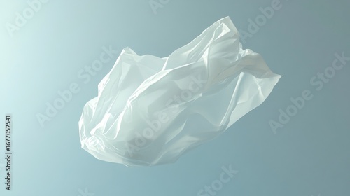 crumpled paper on white background