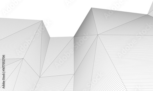 abstract architecture vector 3d background
