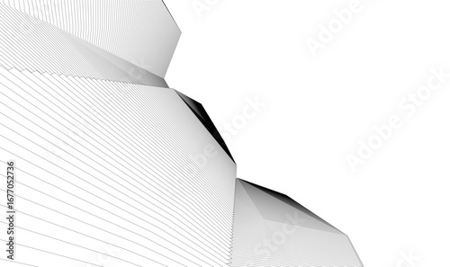 abstract architecture vector 3d background