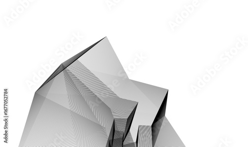 abstract architecture vector 3d background