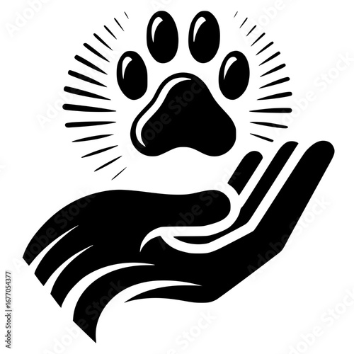 Petcare Vector image illustration icon