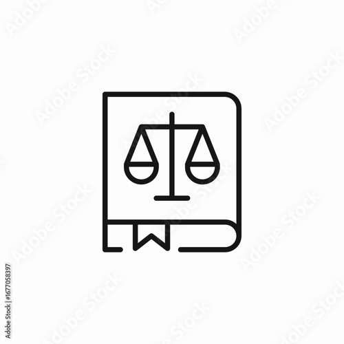 law book justice icon sign vector