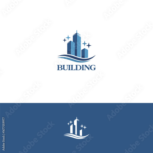 Building vector logo design template