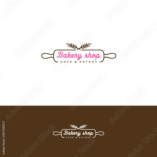 Bakery vector logo design template