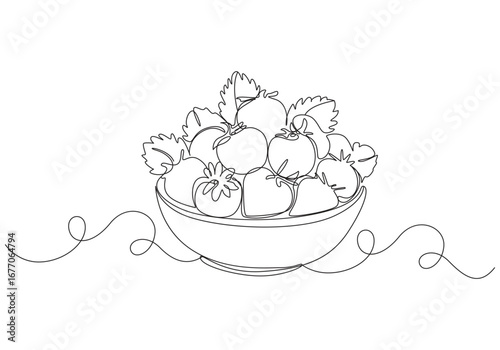 Vector strawberry line art illustrations set, hand drawn botanical outline drawing. Summer fruit. Continuous one line drawing Strawberry fruit