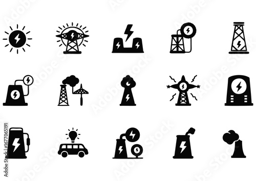 Solar Panel Installation Worker Vector Illustration