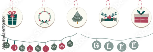 Christmas Glee Icon and leave icons and vector bundle file.