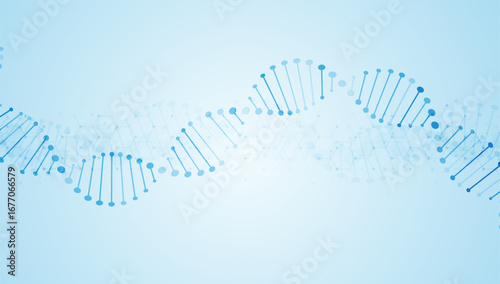 DNA. Medical science, genetic biotechnology, chemistry biology. Innovation technology concept and nano technology background
