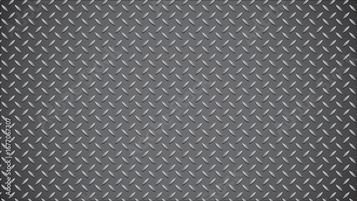 Industrial steel plate texture background with a diamond pattern, perfect for adding a metallic and structured feel to designs