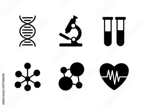 Laboratory and Science Icon Set