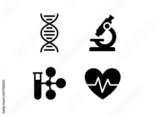 Laboratory and Science Icon Set