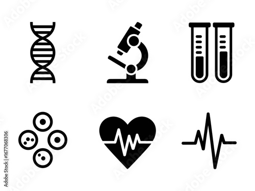 Laboratory and Science Icon Set