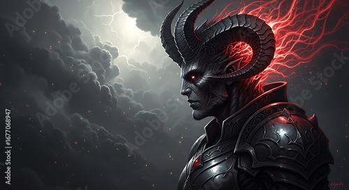 Focused Demonic Figure.