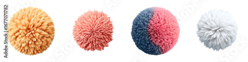 Colorful Pom Pom Collection: Fluffy Decorative Balls