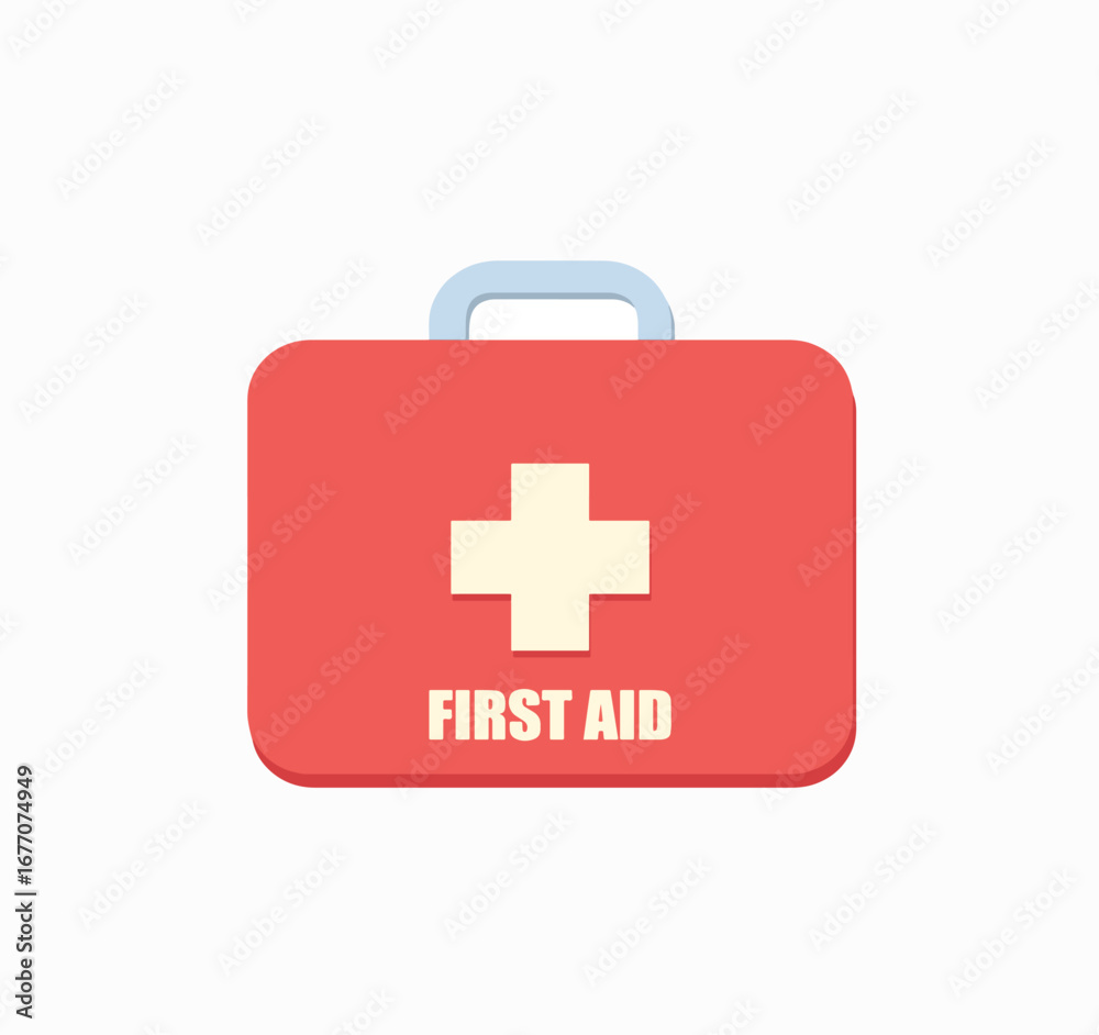 Obraz premium First aid kit and medical supplies graphic