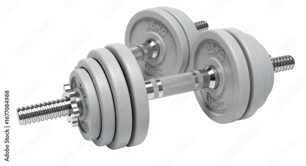 Naklejka premium Isolated Dumbbells