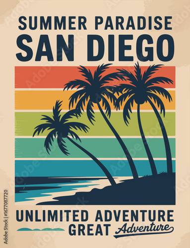 A stunning image of San Diego's beachfront showcasing vibrant sunsets and the adventurous spirit of summer, perfect for evoking feelings of freedom and relaxation by the sea.