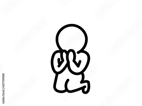 土下座する人