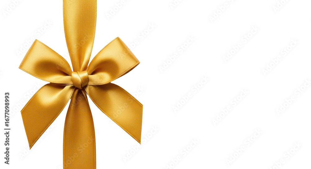 Fototapeta premium Isolated Gold Ribbon Bow