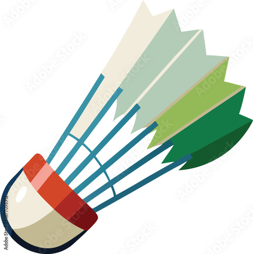 Vector badminton shuttlecock icon