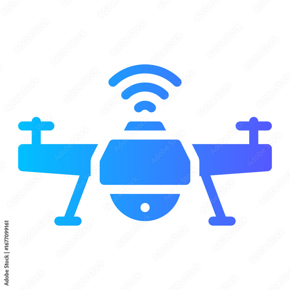 Obraz premium drone gradient icon