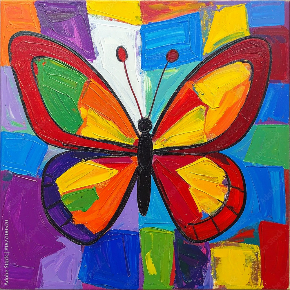 Fototapeta premium butterfly painting