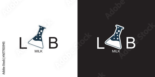 Lab Milk Logo. 