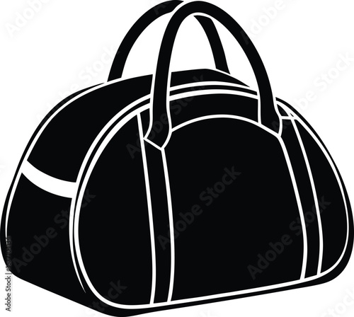 Vector sports gym bag icon