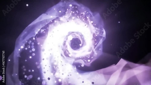 Abstract Purple Galaxy Spiral Motion Background Video Loop Animation