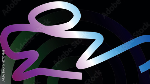 Colorful gradient ribbons flowing smoothly in dynamic abstract wave design, modern vibrant vector line background for branding, digital media, posters, wallpapers, and decorative projects