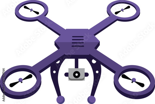 vector illustration of drone