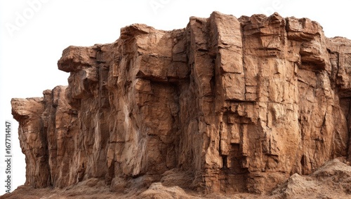 Rough, textured rock face,  desert-like
