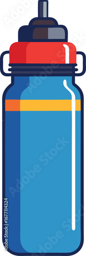 Vector sports water bottle icon